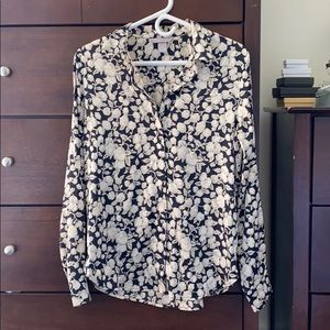 NWOT! H&M Floral Satin Blouse